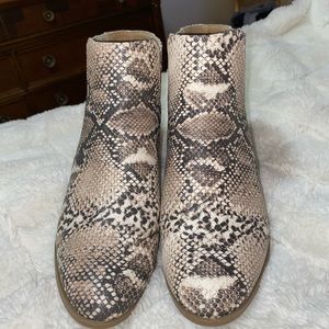 Snakeskin Booties